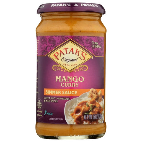 Patak's, Sauce Mango Glass, 15 Oz(Case Of 6) Patak's
