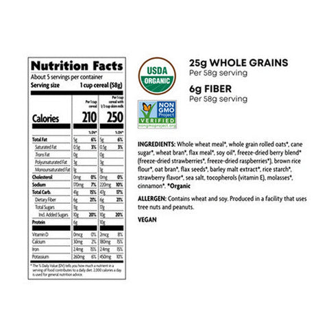 Natures Path, Organic Flax Plus Red Berry Crunch, 10.6 Oz(Case Of 12) Natures Path
