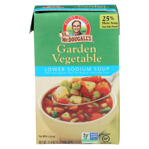 Dr. Mcdougall's, Lo W Sodium Garden Vegetable Soup, 17.9 Oz(Case Of 6) Dr. Mcdougall's