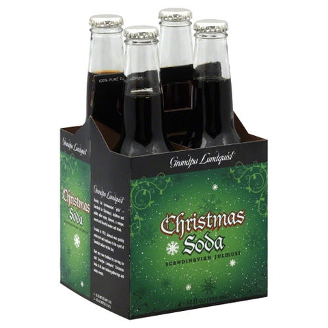 Grandpa Lundquist, Soda 4Pk Christmas, 48 Oz(Case Of 6) Grandpa Lundquist