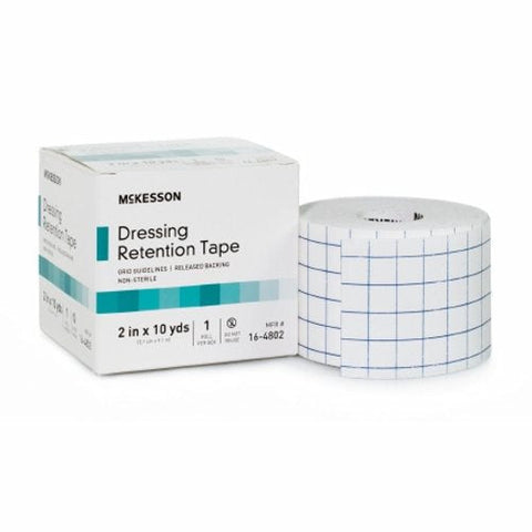 McKesson, Water Resistant Dressing Retention Tape with Liner White 6 Inch X 10 Yard 16-4806, Box Of 1 McKesson