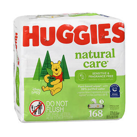 Huggies, Natural Care Plant-Based Wipes Sensitive Fragrance Free, 56 Count Huggies