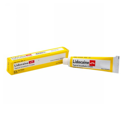Patrin, Lidocaine 4% Topical Antiseptic Cream, 30 Grams Patrin