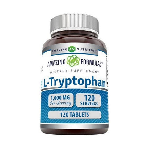 Amazing Nutrition, Amazing Formulas L-Tryptophan, 1000 mg, 120 Tabs Amazing Nutrition