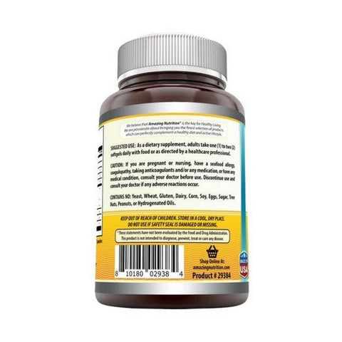 Amazing Nutrition, Amazing Omega Norwegian Cod Liver Oil Orange, 1250 mg, 120 Softgels Amazing Nutrition