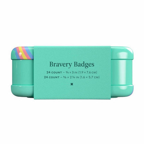 Welly, Kids Bravery Badges Assorted Rainbow Flex Fabric, 48 Count Welly