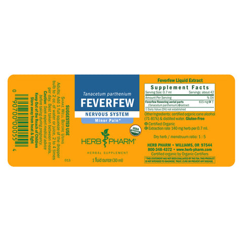 Herb Pharm, Feverfew, 1 Oz Herb Pharm