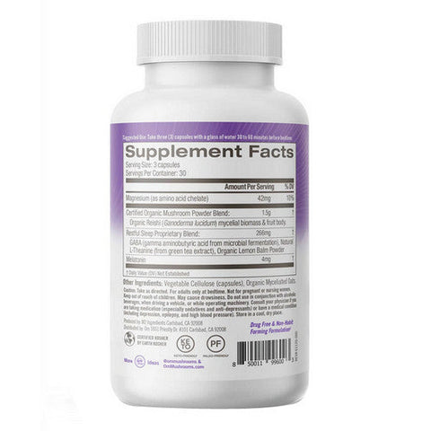 Om Mushrooms, Sleep Mushroom Superfood Daily Boost, 90 Veg Caps Om Mushrooms