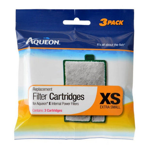 Aqueon, Replacement Filter Cartridges for E Internal Power Filter - X-Small, 3 Count Aqueon