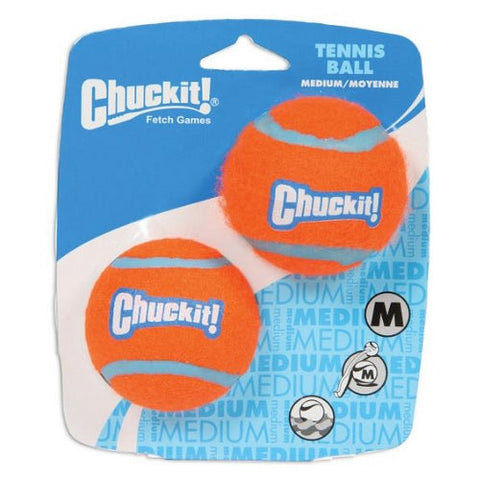 Chuckit!, Tennis Balls, Medium Balls - 2.25" Diameter (2 Pack) Chuckit!
