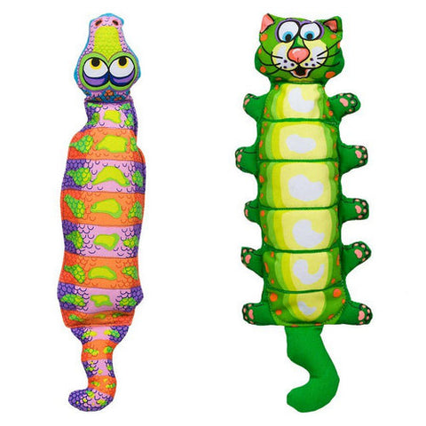 Fat Cat, Water Bottle Crunchers Dog Toys - Assorted, 17" Long x 5" Wide Fat Cat