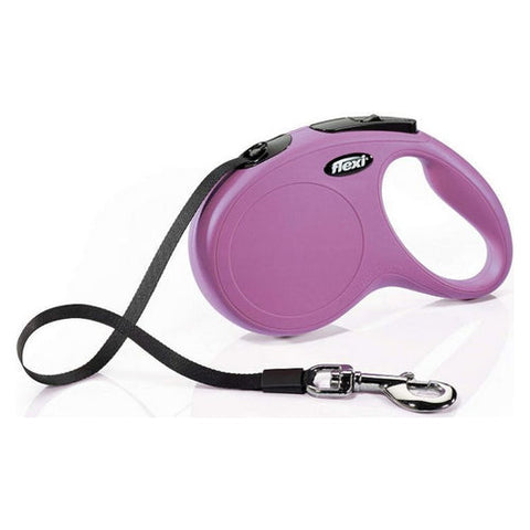Classic Pink Retractable Dog Leash Medium 16 Long by Flexi