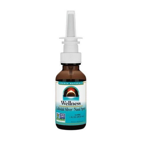 Source Naturals, Wellness Colloidal Silver Nasal Spray 10 Ppm, 10 ppm, 1 Fl Oz Source Naturals