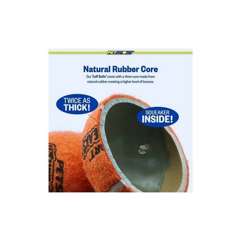 Petsport USA, Tuff Ball Squeak Dog Toy, Giant - 1 Pack - (4" Diameter Ball) Petsport USA