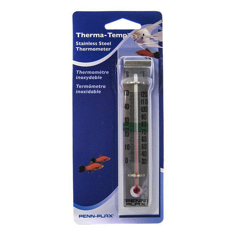 Therma-Temp Sainless Steel Thermometer Stainless Steel Thermometer by Penn Plax