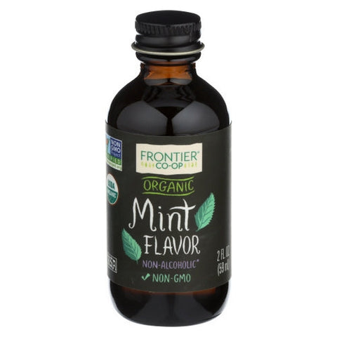 Frontier Herb, Organic Mint Flavor-Alcohol Free, 2 Oz Frontier Herb