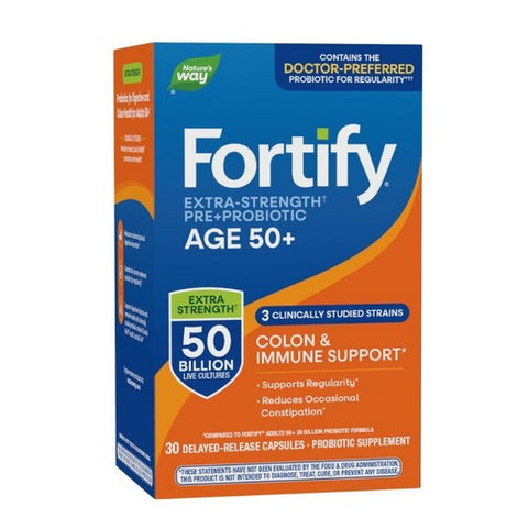 Fortify 50+ Extra-Strength† Probiotic 30 Caps by Nature's Way