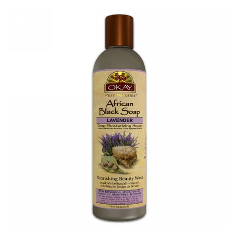 Okay Pure Naturals, African Black Soap Liquid, 8 Oz Okay Pure Naturals