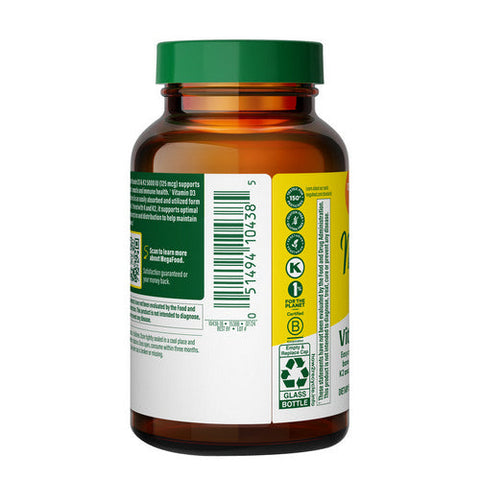 MegaFood, Vitamin D3 And K2, 125 Mcg, 60 Caps MegaFood