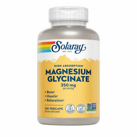 Solaray, High Absorption Magnesium Glycinate, 350 Mg, 120 Veg Caps Solaray