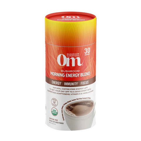 Om Mushrooms, Organic Mushroom Morning Energy Blend, 8.47 Oz Om Mushrooms