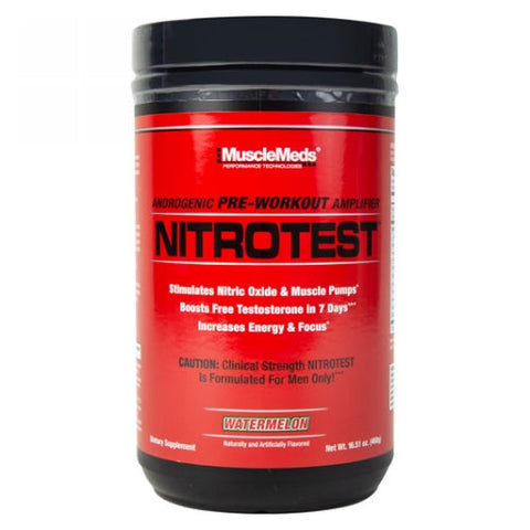 Muscle Meds, Nitrotest Preworkout Watermelon, 30 Servings Muscle Meds