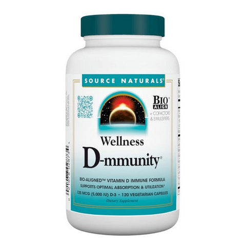 Source Naturals, Wellness D-mmunity, 120 Veg Caps Source Naturals