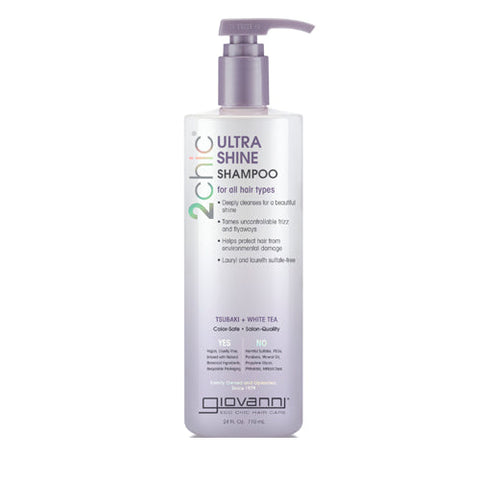 Giovanni Cosmetics, 2Chic Ultra-Shine Shampoo Tsubaki + White Tea, 24 Oz Giovanni Cosmetics