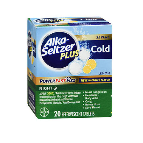 Alka-Seltzer, Plus Serve Night Cold Power Fast Fizz, 20 Tabs Alka-Seltzer