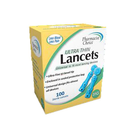 Simple Diagnostics, Ultra Thin Lancet 31G, 100 Count Simple Diagnostics