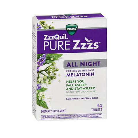 Zzzquil Pure Zzzs All Night Tablets 14 Tabs by Vicks