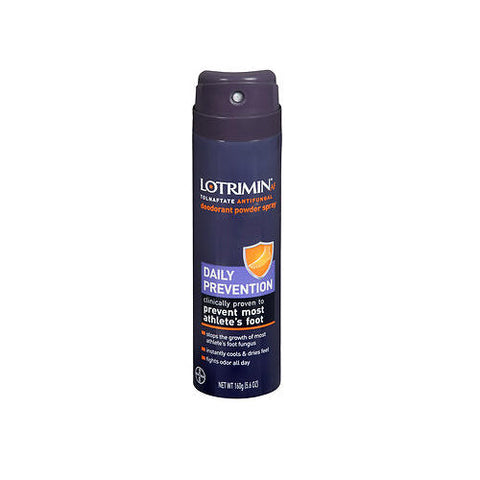 Lotrimin, AF Tolnaftate Antifungal Deodorant Powder Spray, 5.6 Oz Lotrimin
