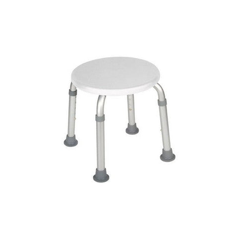 Drive Medical, White Adjustable Height Bath Stool, 1 Count Drive Medical