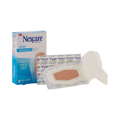 Nexcare, Waterproof Knee / Elbow Sheer Adhesive Strip 2-3/8 x 3+ Inch, Box Of 8 Nexcare