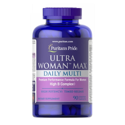Puritan's Pride, Ultra Woman Max Daily Multivitamin, 90 Caplets Puritan's Pride