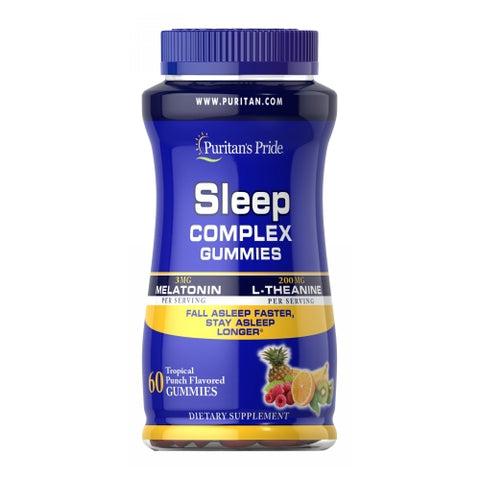 Sleep Complex Gummy with Melatonin & L-Theanine 30 Softgels by Puritan's Pride
