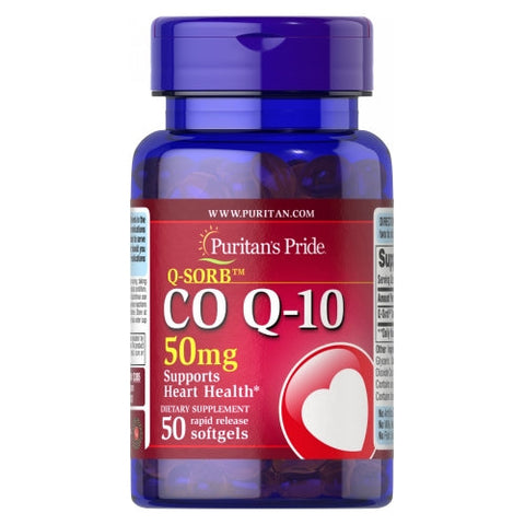 Puritan's Pride, CoQ-10, 50 mg, 50 Rapid Release Softgels Puritan's Pride