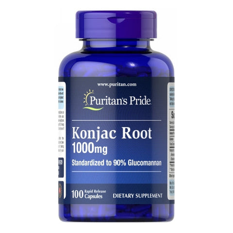 Puritan's Pride, Konjac Root Glucomannan, 1000 mg, 100 Capsules Puritan's Pride