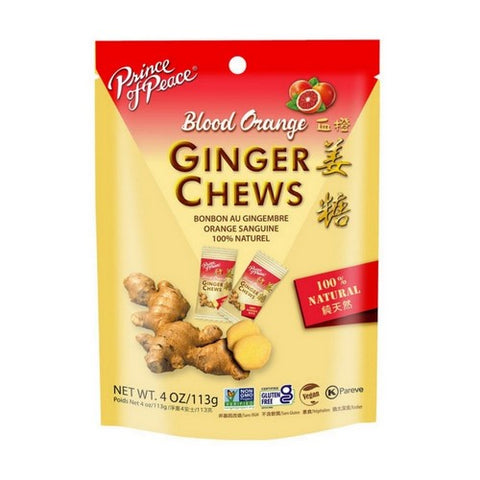 Prince Of Peace, Blood Orange Ginger Chews, 4 Oz