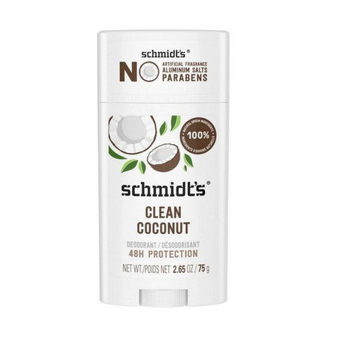 Schmidts, Natural Deodorant Aluminum Free Clean Coconut, 2.65 Oz Schmidts