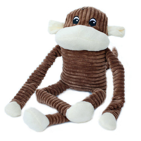 ZippyPaws, ZippyPaws Spencer the Crinkle Monkey Dog Toy, Brown, 1 Each/XL ZippyPaws