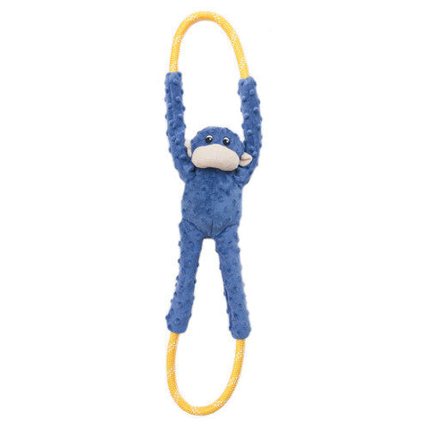ZippyPaws, ZippyPaws RopeTugz Dog Toy, Monkey, Blue, 1 Each/Large ZippyPaws