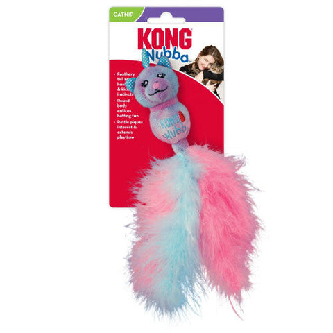 Kong, KONG Wubba Caticorn Cat Toy, Pink/Light Blue, 1 Each/One Size Kong