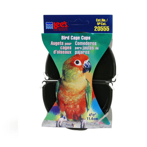 Lee's Aquarium & Pet Products Bird Cage Cup Assorted, 1 Each/4.5 in, 2 Pack by Lee's Aquarium & Pet Products
