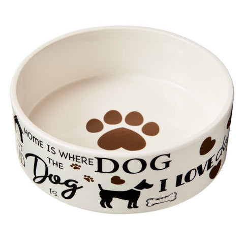 Spot, Spot I Love Dogs Dog Dish, 1 Each/7 in