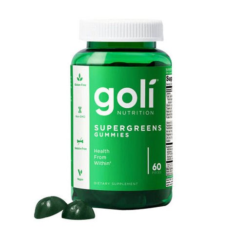 Goli Nutrition, Supergreens Gummies Mixed Berry, 60 Count Goli Nutrition