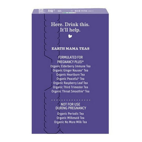 Earth Mama Angel Baby, Organic Elderberry Immune Tea, 16 Bags Earth Mama Angel Baby