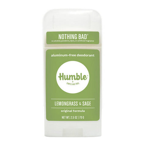 Humble Brands, Deodorant Original Formula Lemongrass And Sage, 2.5 Oz