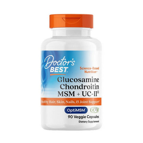 Doctors Best, Glucosamine Chondroitin MSM + UCII, 90 Veggie Capsule Doctors Best