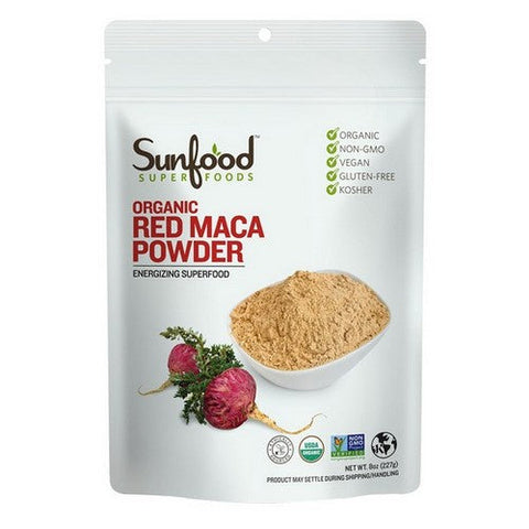 Sunfood Superfoods, Organic Red Maca Powder, 8 Oz Sunfood Superfoods
